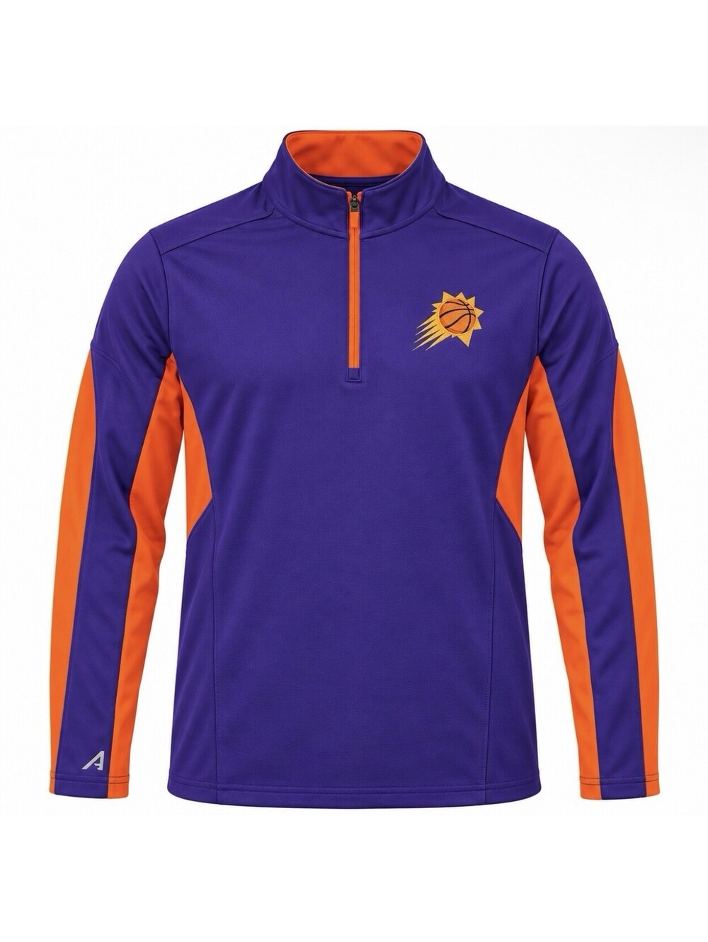 Antigua Phoenix Suns Men’s Medium Purple Orange 1/4 Zip Pullover Jacket NBA New